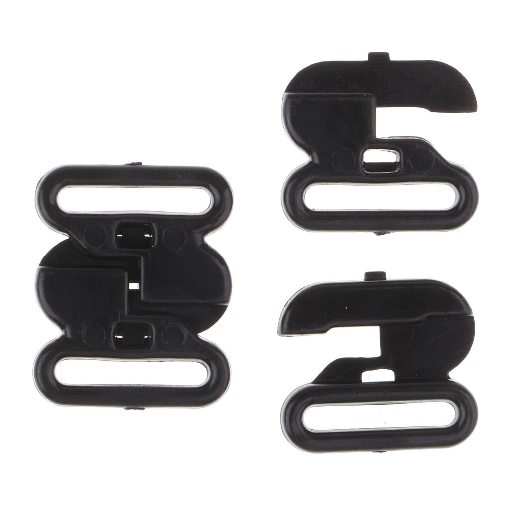 100x Nylon Bra Strap Adjustment Buckle Rings Slides Hooks Invisible ...