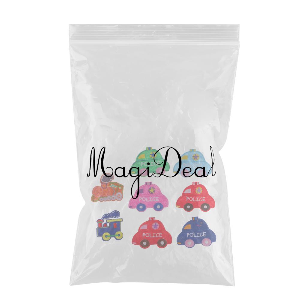 8Pcs/set Mini Car Patches for Kids Boys