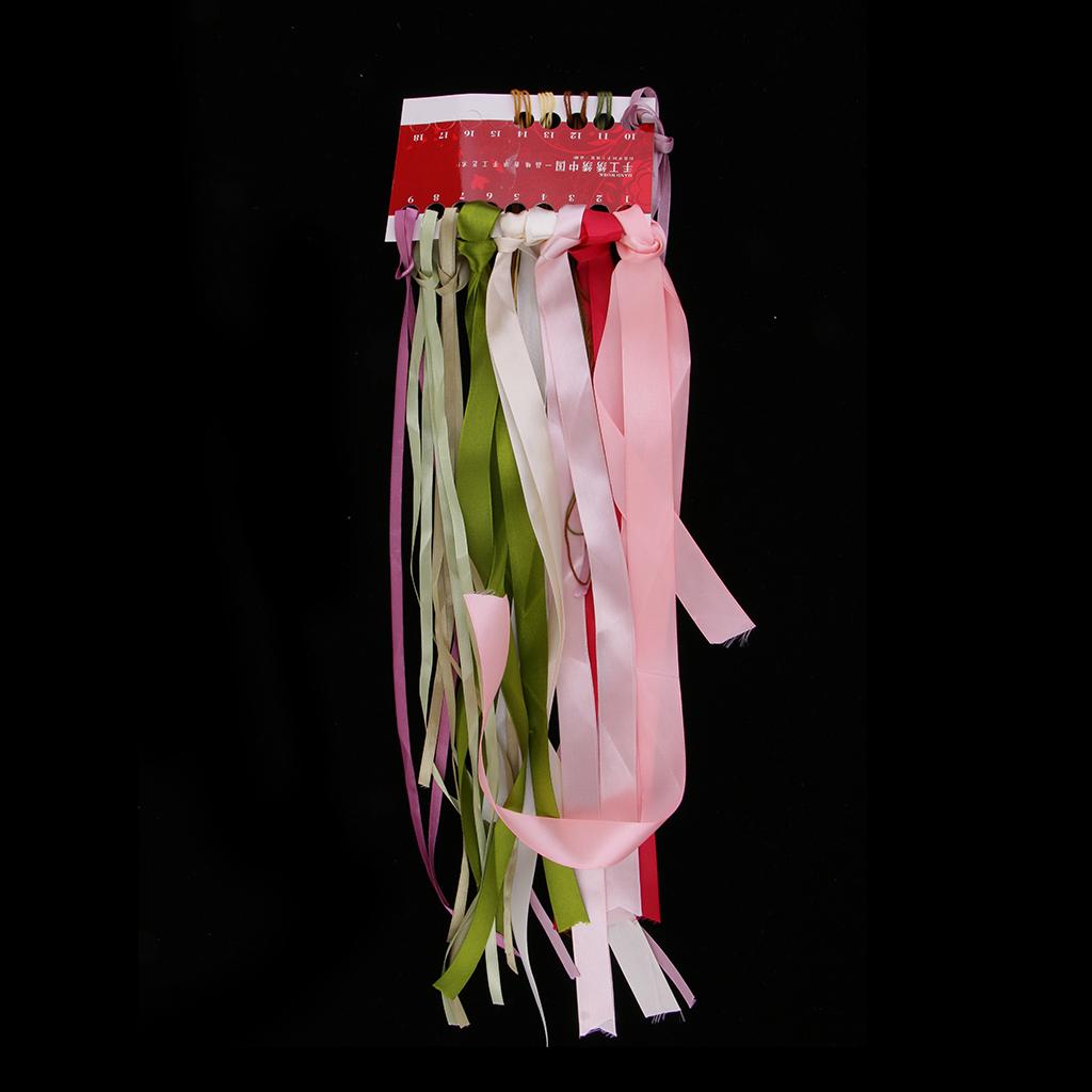 3x Ribbon Embroidery Kits DIY Flower Painting Kit Stamped Cross Stitch 