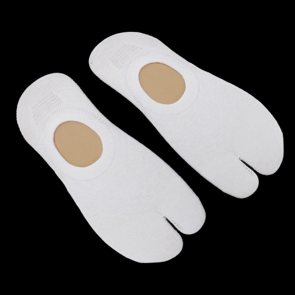 1 Pair Unisex Tabi Split 2Toe Flip Flop Socks Low Cut Cotton Boat