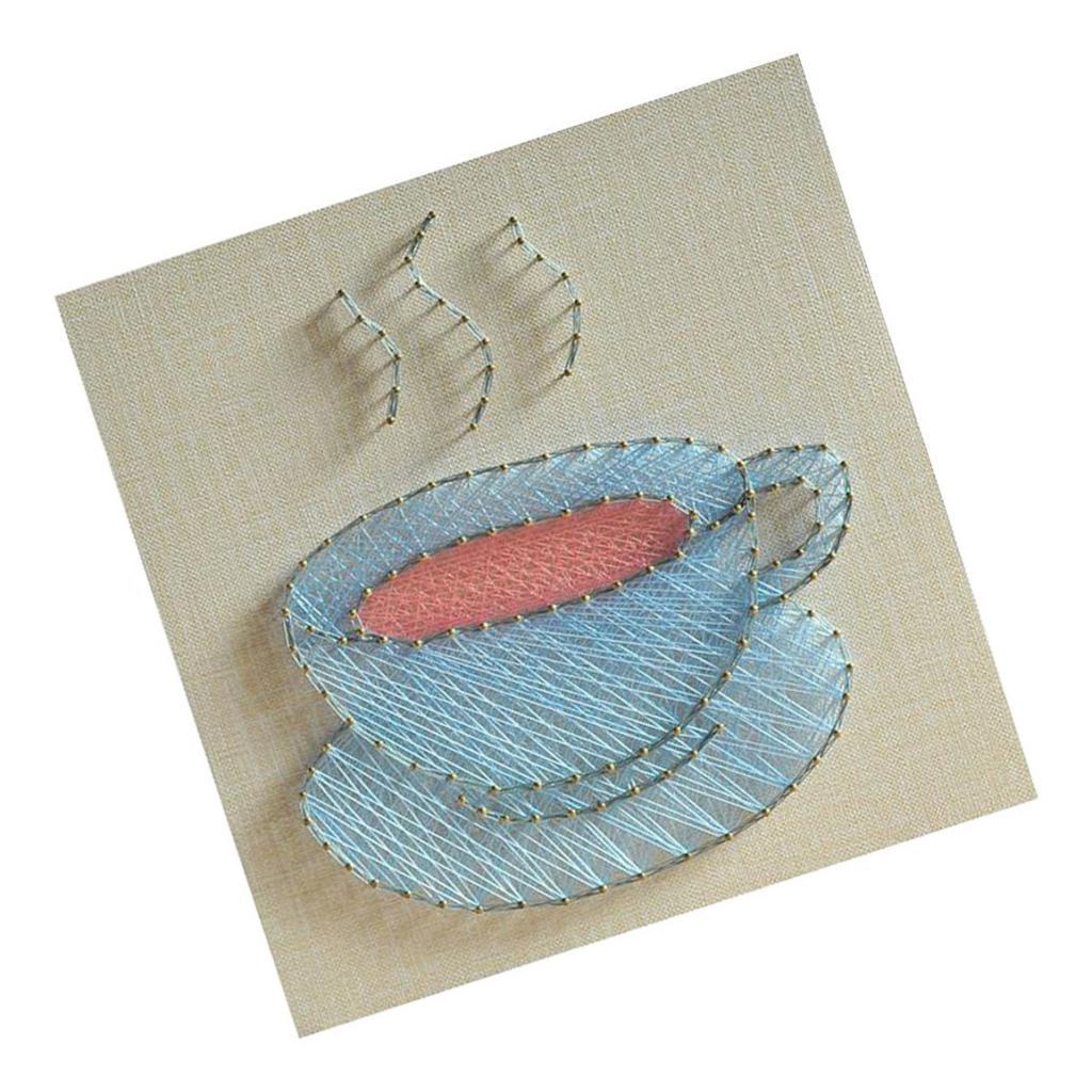 Coffee Cup Pattern Crafts String Art Kits DIY Winding ...