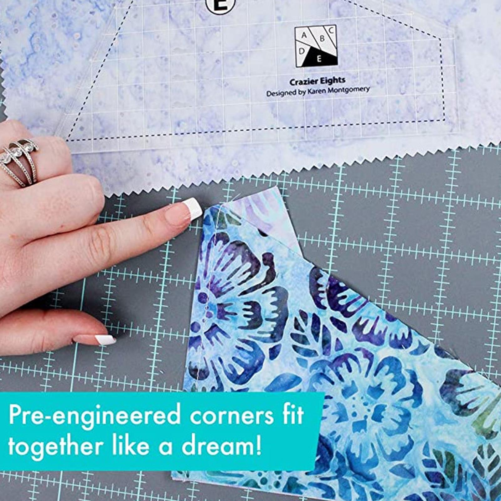 Transparent Multi-function Quilting Sewing Ruler Template Sewing Craft 4pcs