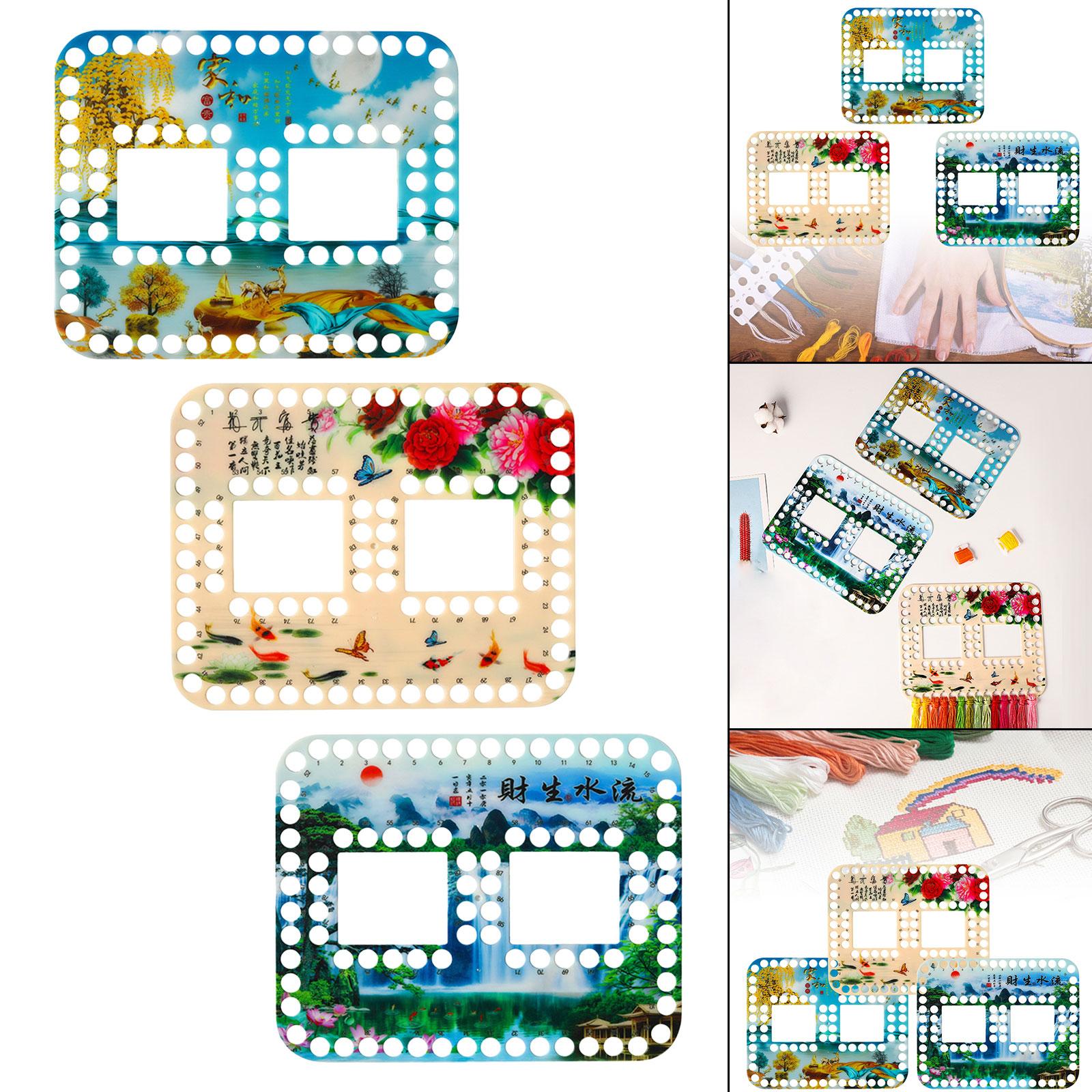 3 Pieces Embroidery Thread Organizer Cards Board Cardboard Accessory