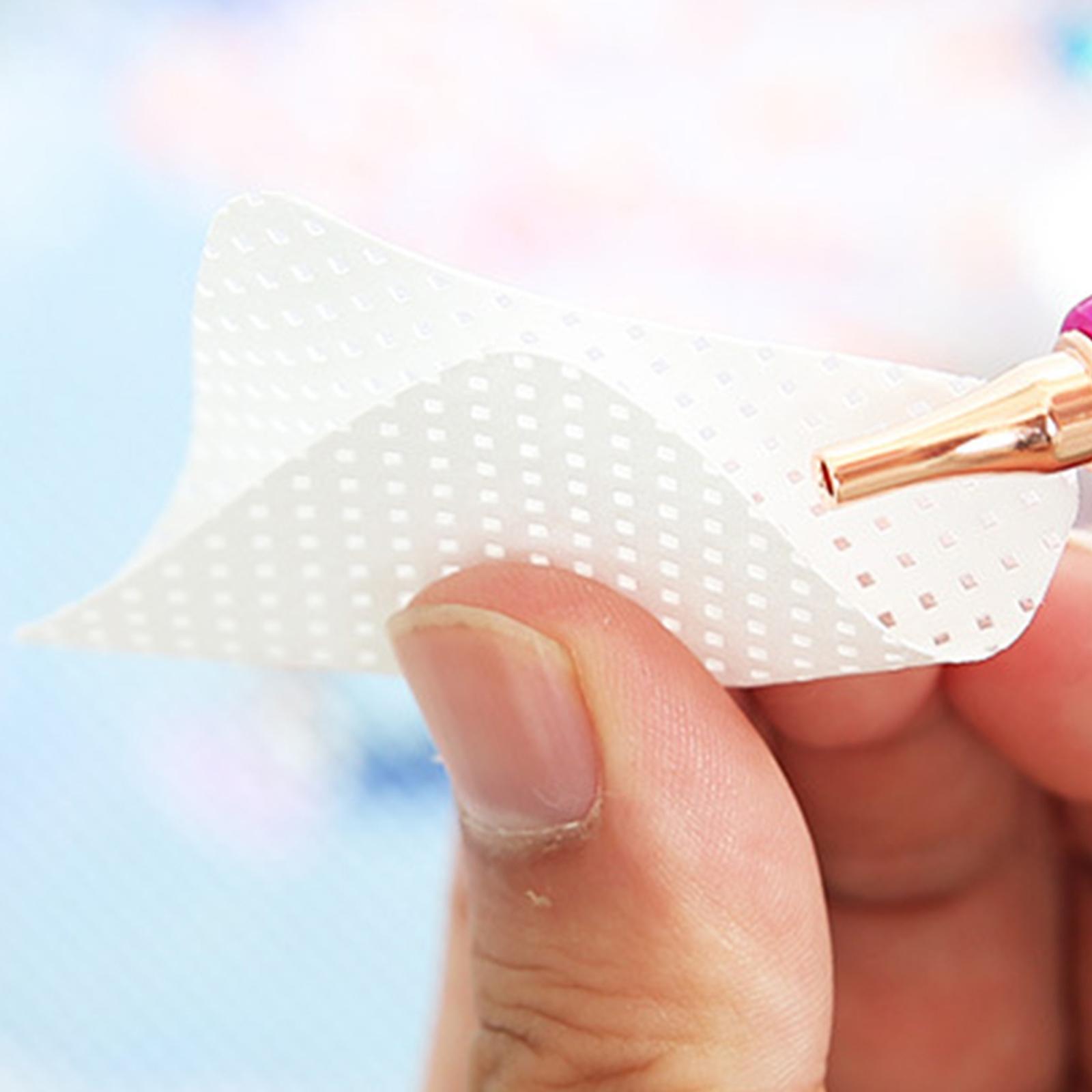 250 Pieces Diamond Painting Glue Remover Wipe Cleaning Pad Cloth Disponsable White