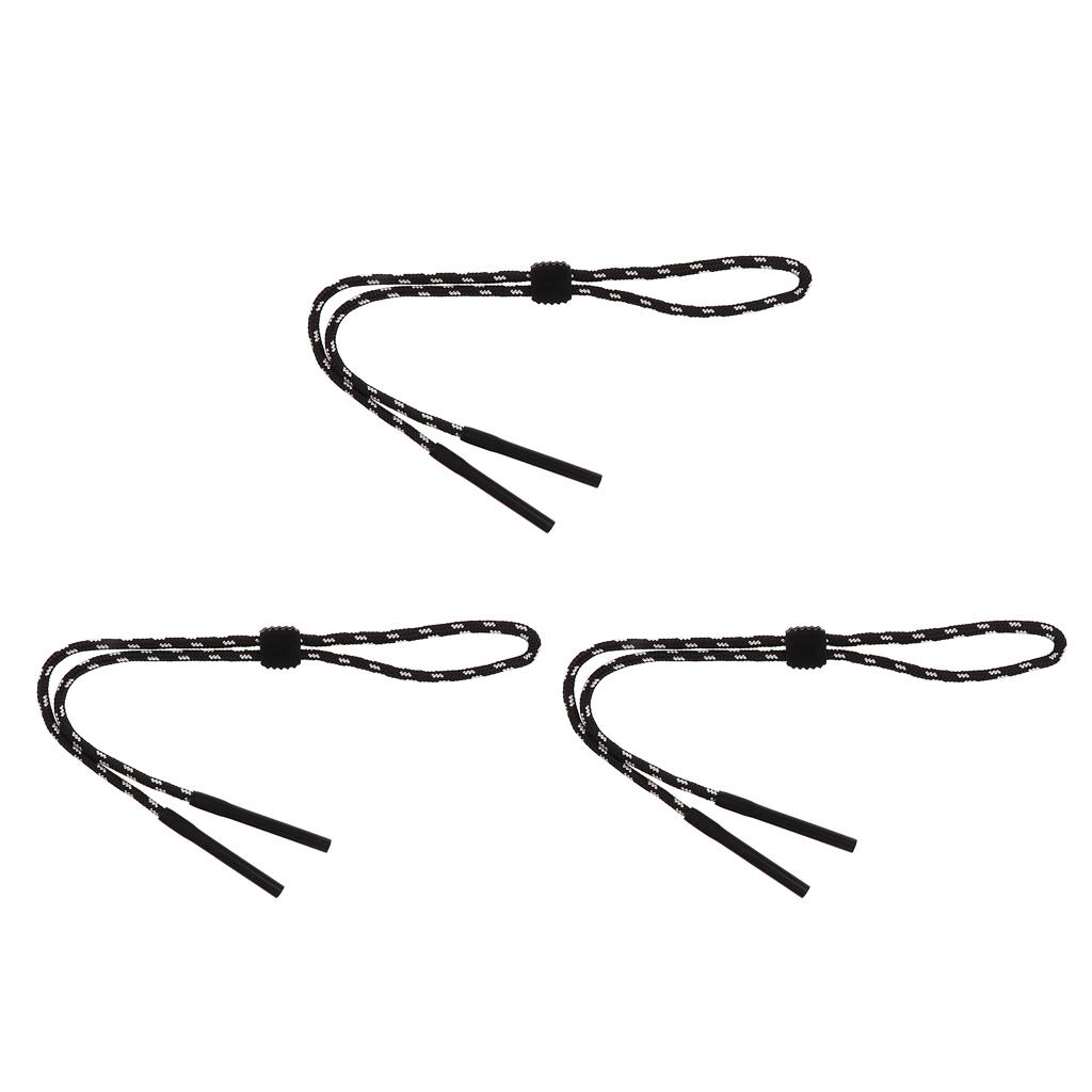 3pcs Eye Glasses Eyewear Sunglasses Holder Cord Sports Strap Retainer