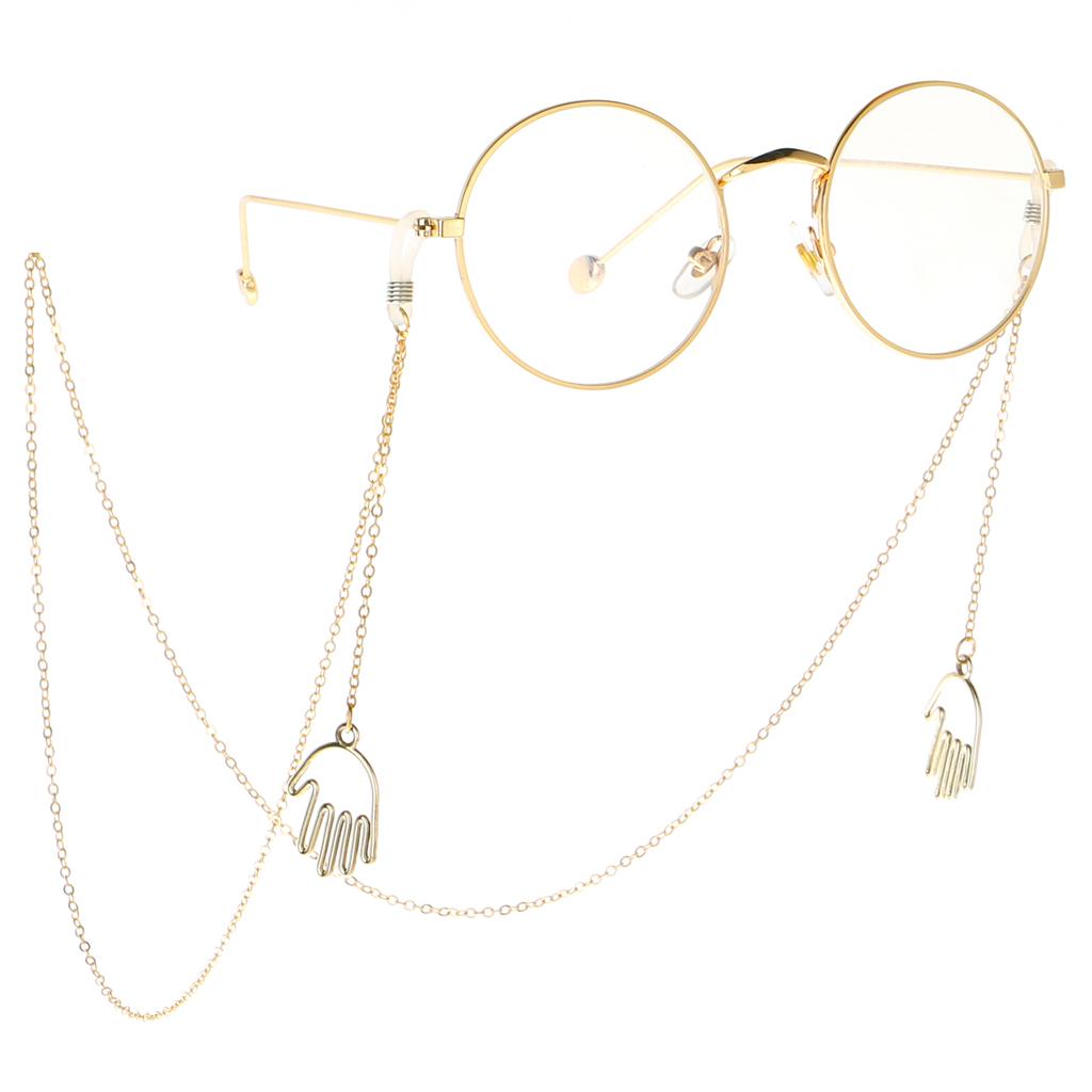 Palm Shaped Eyeglasses Sunglasses Holder Retainer Cord Chain String