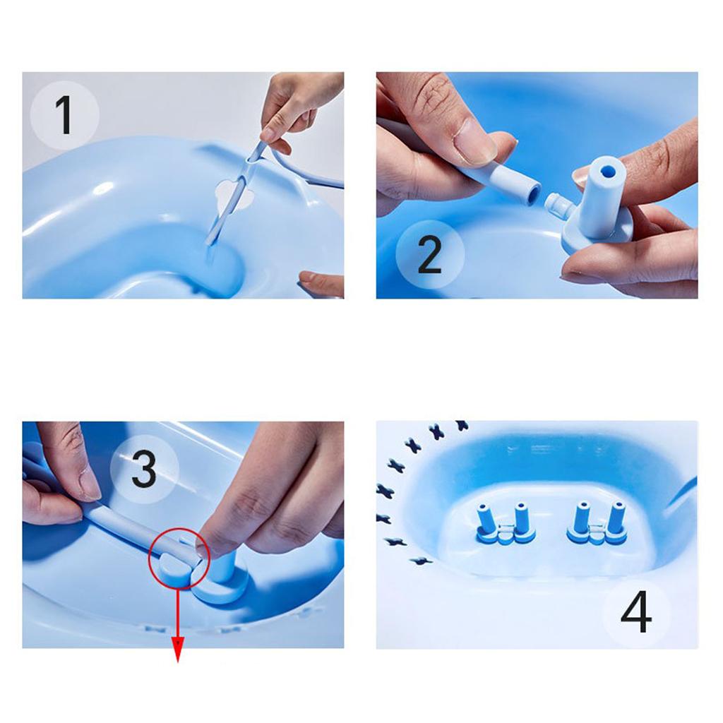 Sitz Bath with Flusher for Hemorrhoids Postpartum Post-Episiotomy