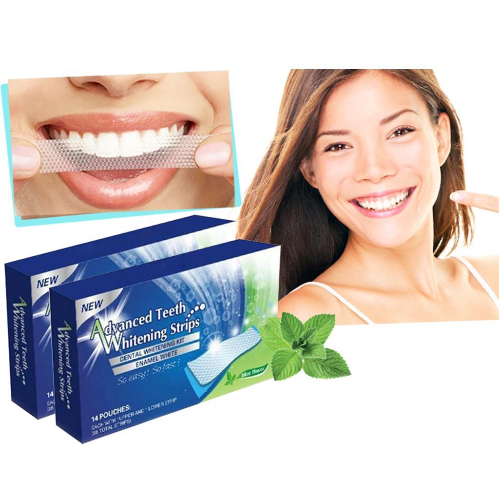 28x Professional Teeth Whitening Strip Instant Tooth Bleaching Stain Remover