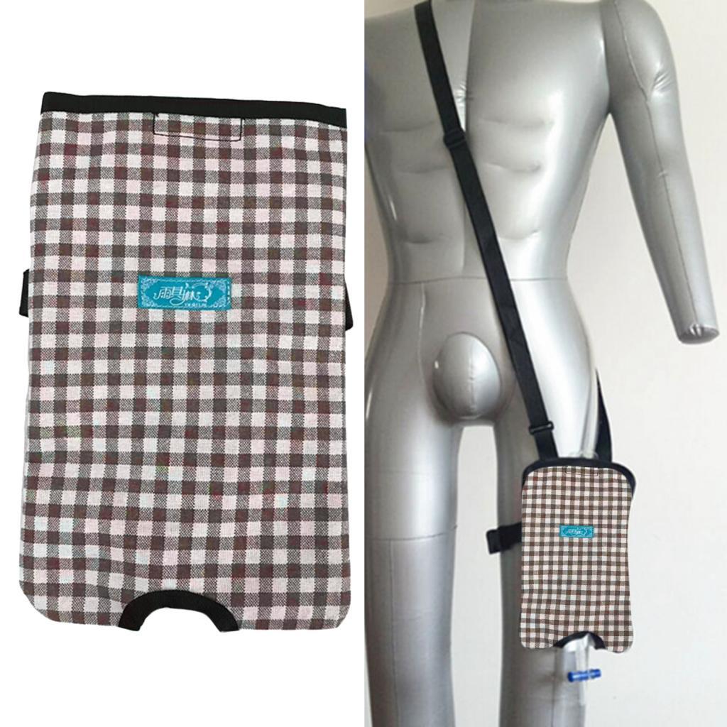 Catheter Bag Urinary Drainage Catheter Bag Cover Urine Bag Plaid