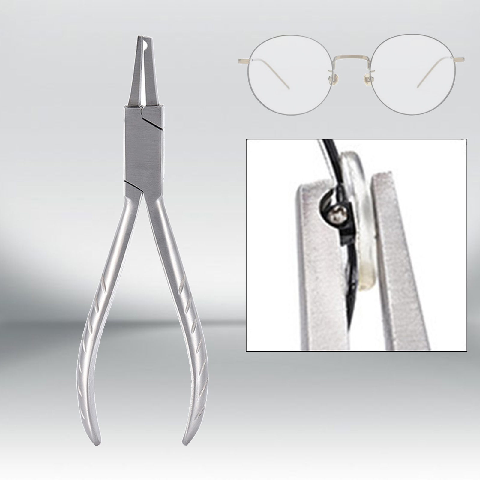 Eyeglasses Frame Pliers Multi-Purpose for Optician Glasses Bridge Pad YG1001