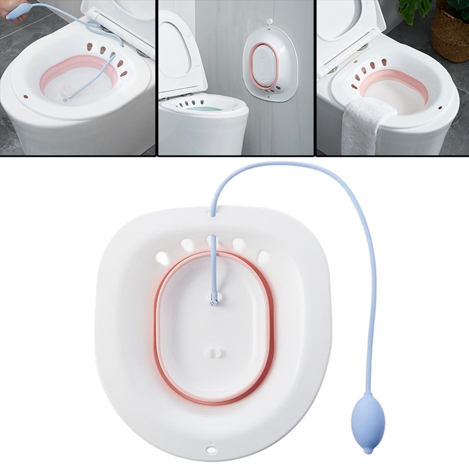 Folding Woman Bidet Private Maternal Toilet Wash Potty Adult Pink
