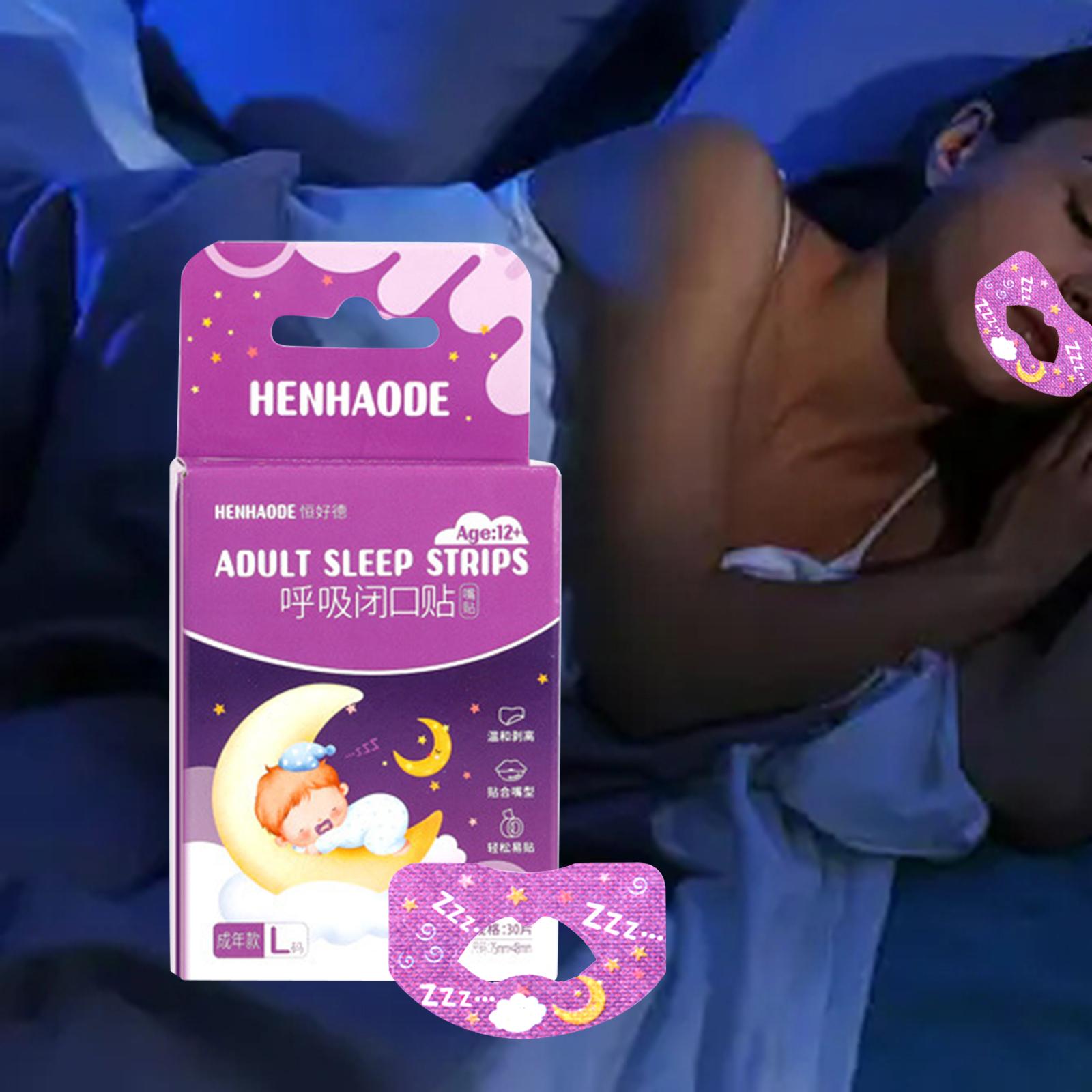 30 Pieces Mouth Tapes Breathable Improved Sleeping Snore Stopper Tape L