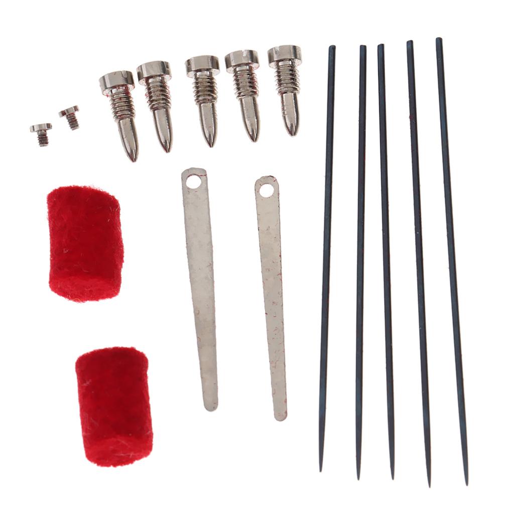 6x16 Pcs Saxophone Accessories Sax Springs+Screws+Bumper Felts+ Flat Springs