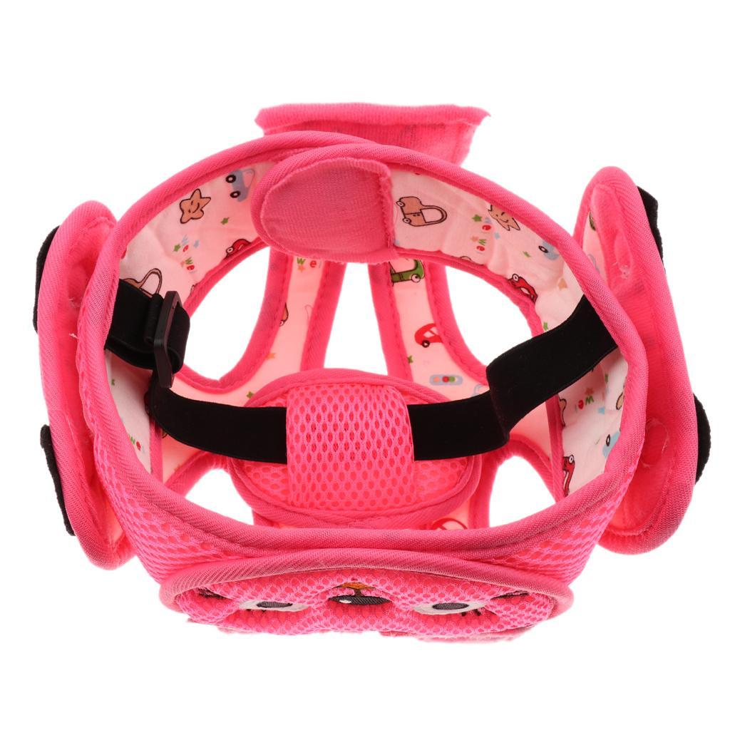 Baby Infant Toddlers Protection Cap Shatter-Resistant Head Cap Pink sloths