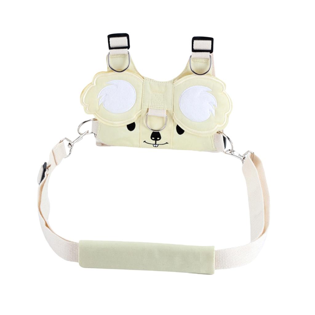 Baby Toddler Anti-Lost Backpack Seat Belt Traction Rope  Beige koala