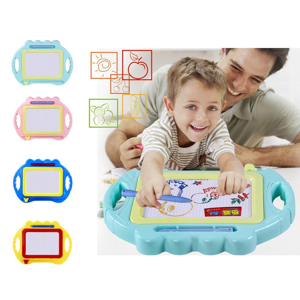Children's Magnetic Drawing Board Puzzle Early Education Toys Cyan