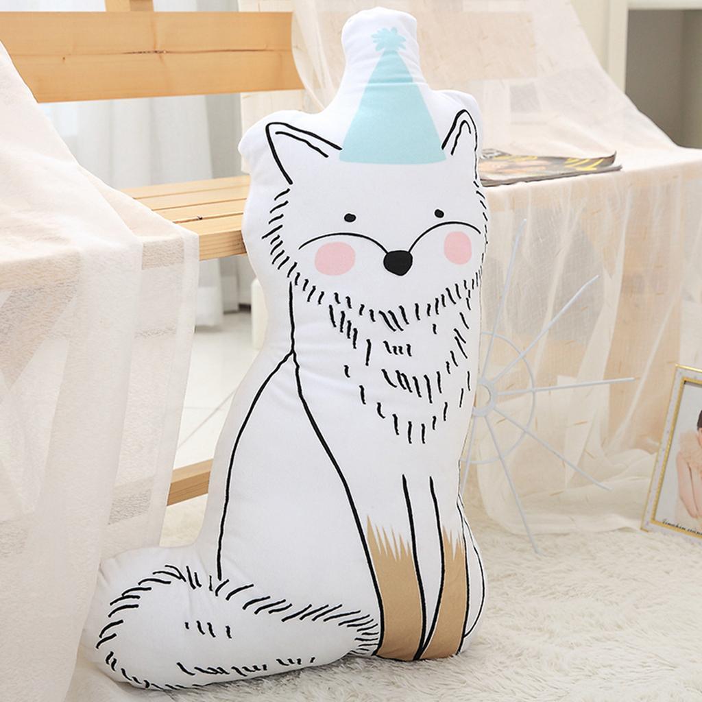 Children Big Doll Toys Stuffed Animals Plush Pillow Bolster Gift Fox