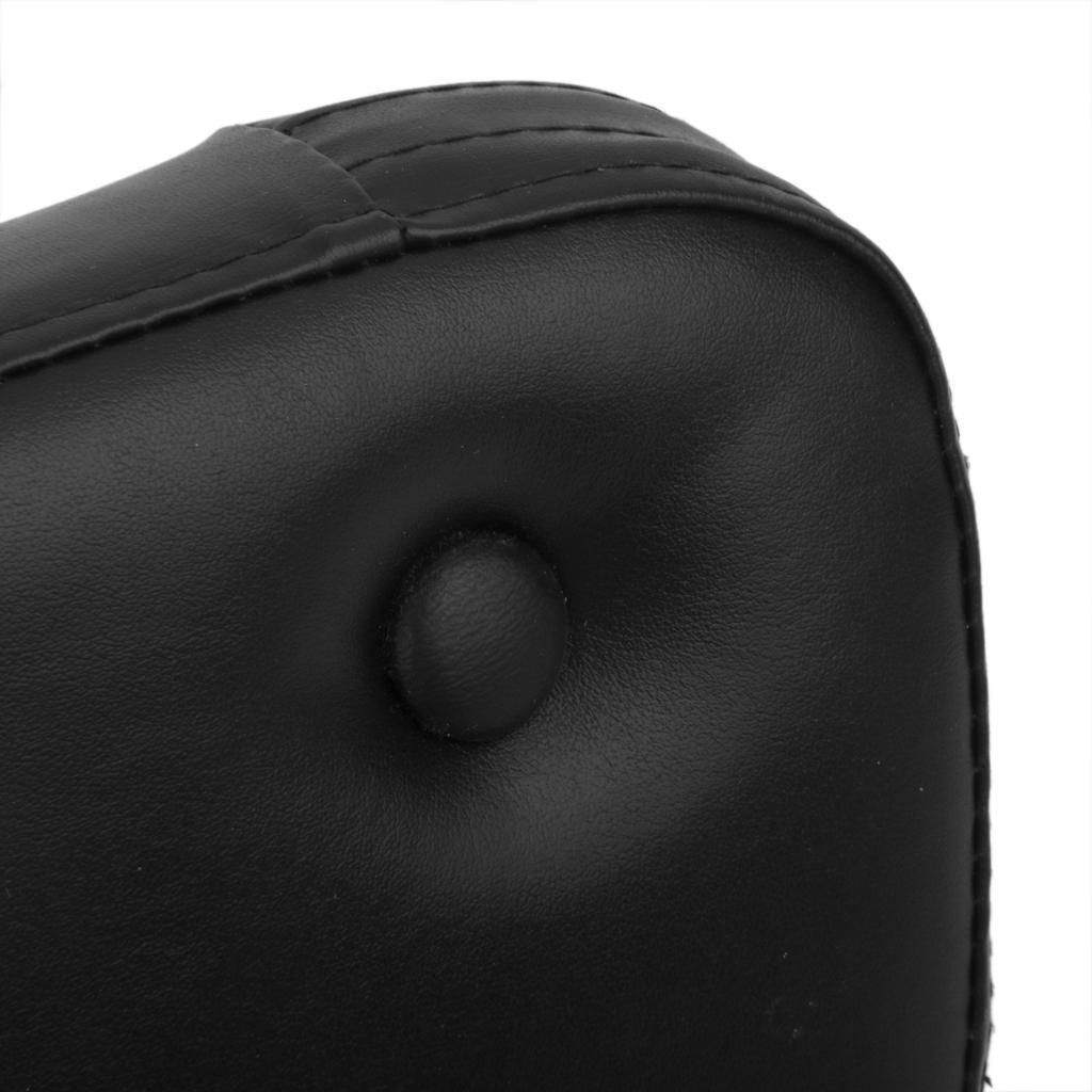 Black Synthetic Leather Motorcycle Backrest Cushion Pad for Harley 
