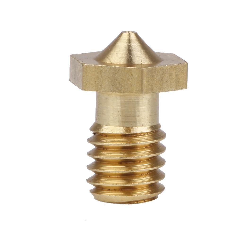 0.3mm Copper 3D Printer Print Head Extruder Nozzle Replacement Golden