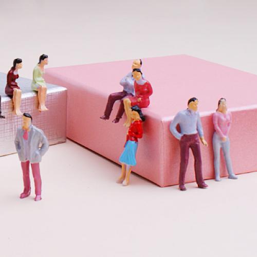 100pcs Painted Model Train People Figures (1 to 50)