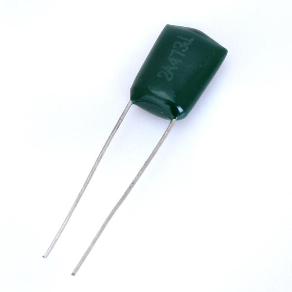10Pcs 47000pF 100V 2A473J Green Polyester Film Capacitor for Electric Guitar