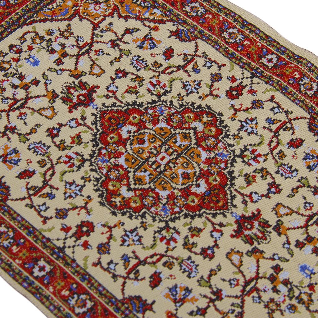 Miniature 1:12 Dollhouse Woven Rug Floor Carpet 24 x 15cm