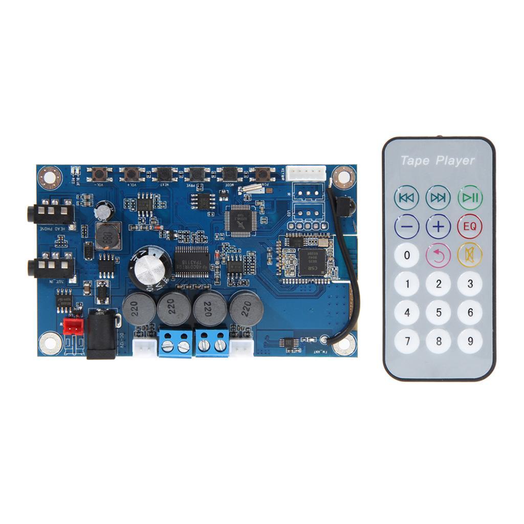  4.1 wireless Audio FM Radio Amplifier 30Wx2 Board with Remote