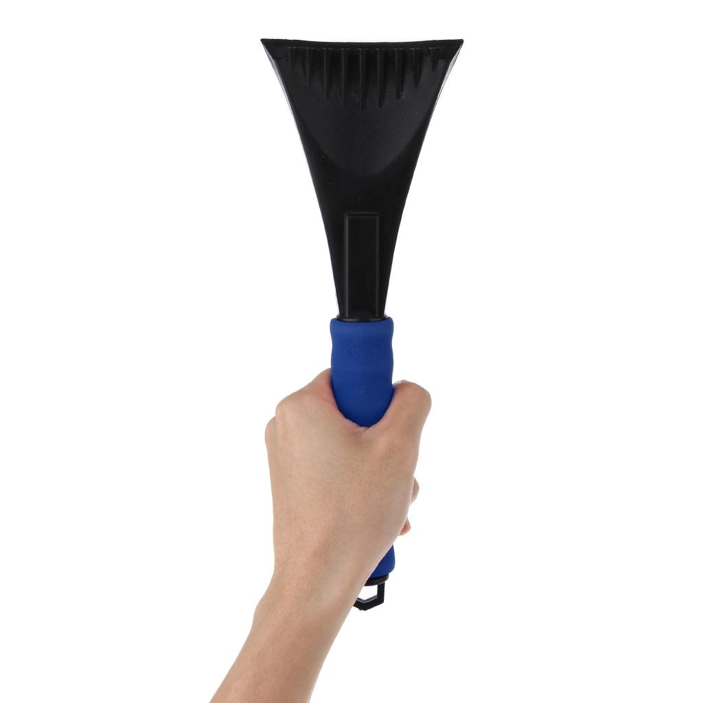 Car SUV Winter Snow Ice Scraper Brush Shovel Removal Cleaning Tool Blue