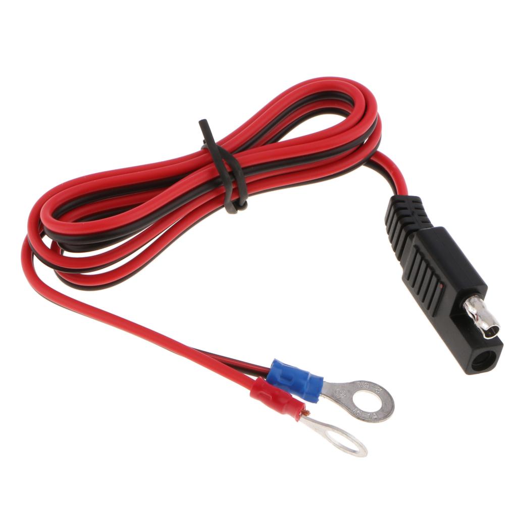 1Meter 12V Battery Charger Terminal O Ring Connector Cable Output Connecting