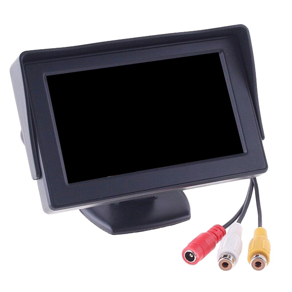 LCD HD 4.3" Night Vision Car Reverse Rear View Backup Camera Monitor
