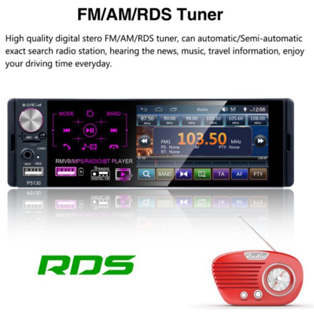 Bluetooth Car MP5 Player Touch HD Capacitive Screen FM Audio MP5 Player+8 LED Camera