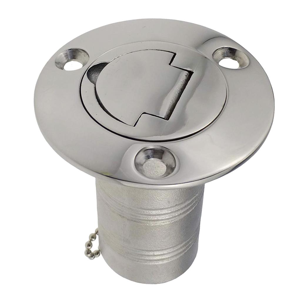 Boat Deck Fill Filler Cap Keyless Diesel Marine 316 Stainless Steel 38mm 