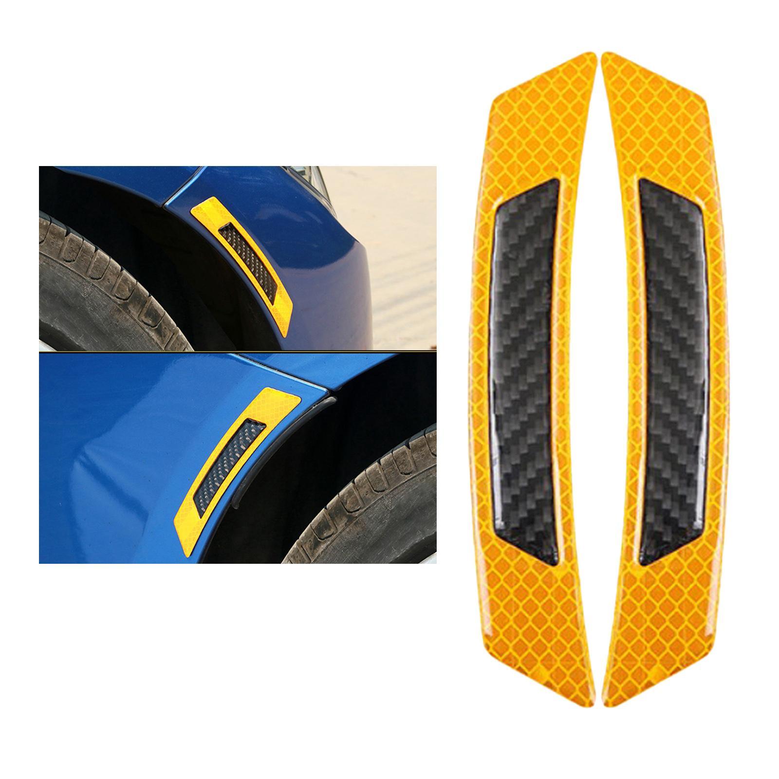 Alarm Decal Warning Tape Car Reflective Strips Door Sticker Yellow Black