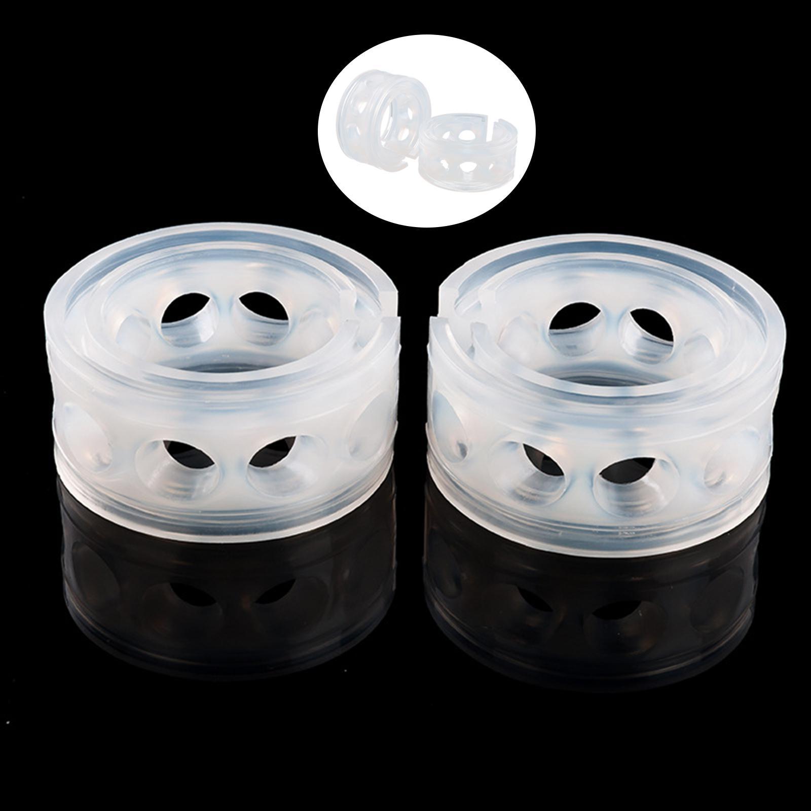 2 Packs Transparent TPE Spring Buffers Rubber Strength Safety Parts B