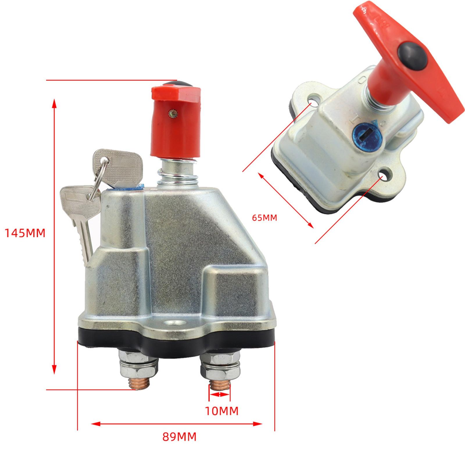 12/24V Battery Disconnect Switch with Keys 250A High Current for Car
