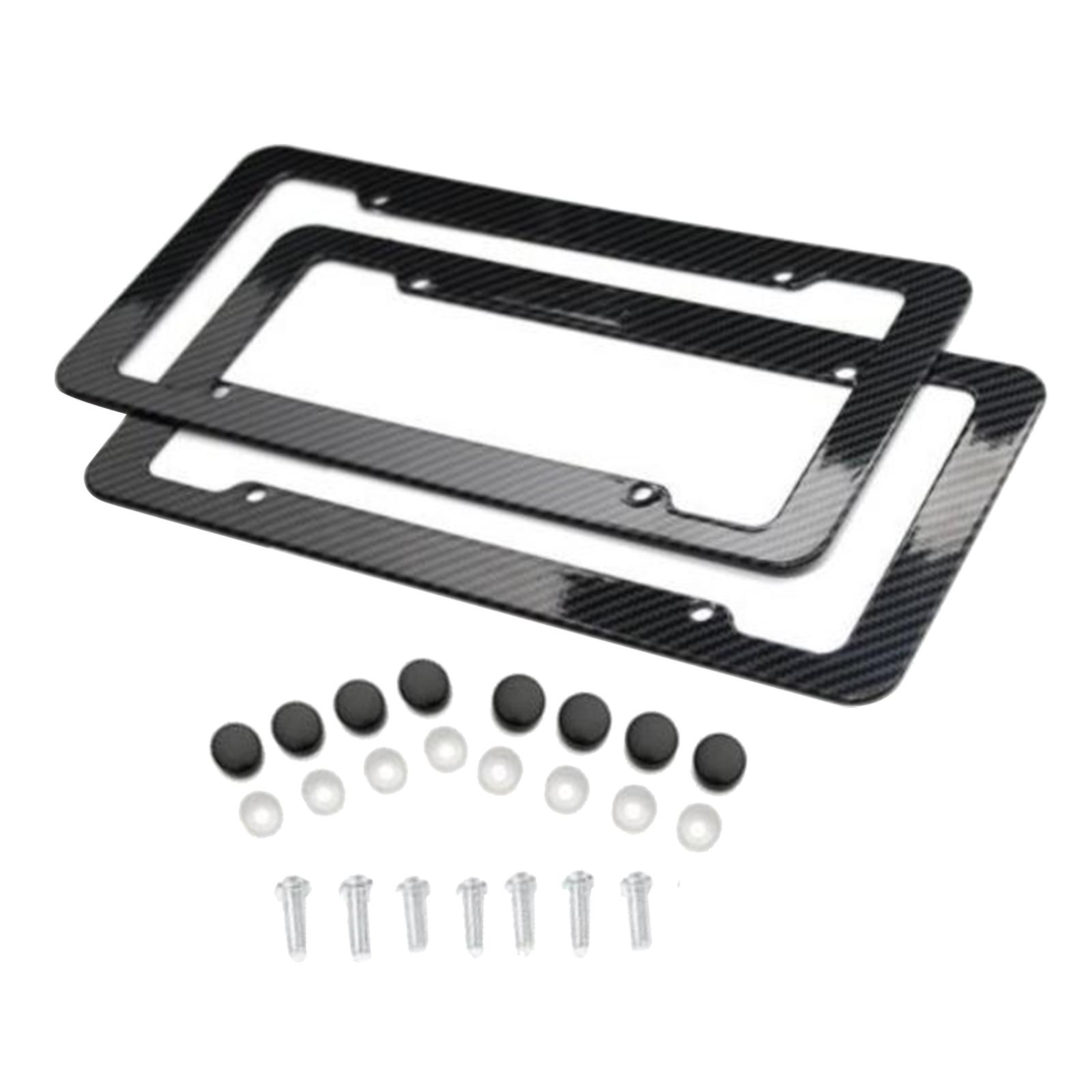 2 Pieces License Frames Holder Plate Covers for us Install