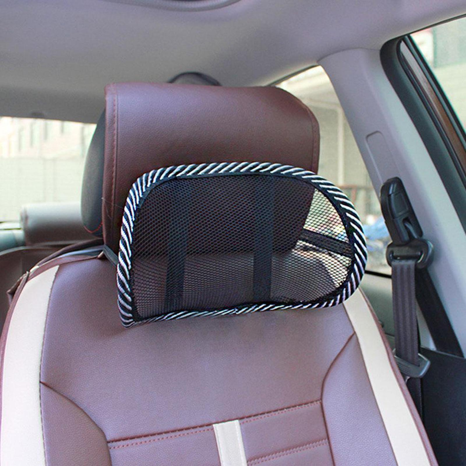 Mesh Cloth Car Seat Headrest Support Neck Proect Comfortable Breathable