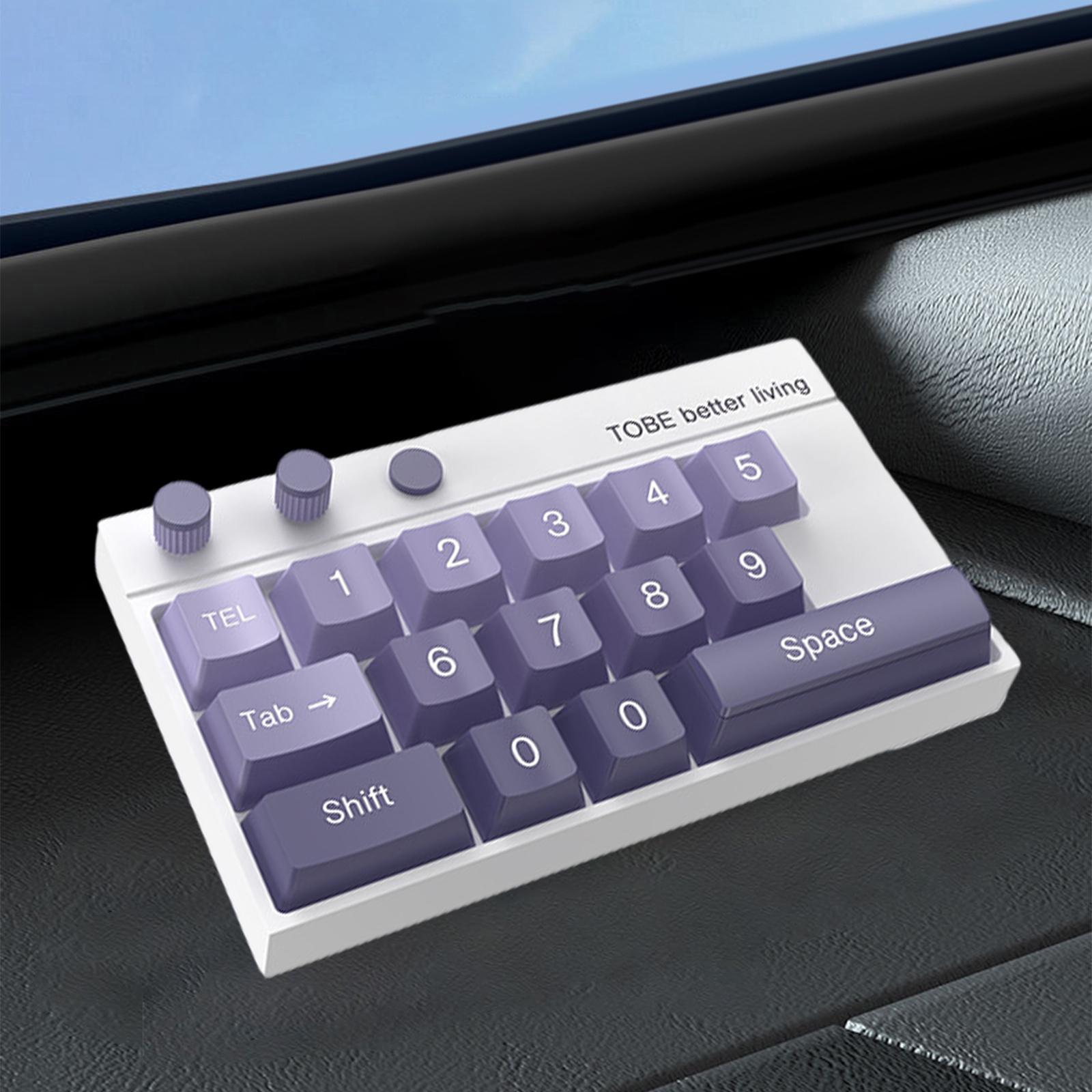 Temporary Car Phone Number Keyboard Automobile Parking Phone Number Plate violet