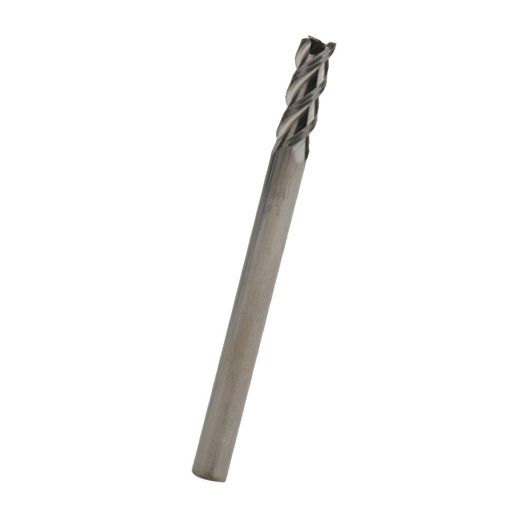 XL550 Tungsten Steel Aluminium Router Cutter Bits Tools Endmills Drill 4mm