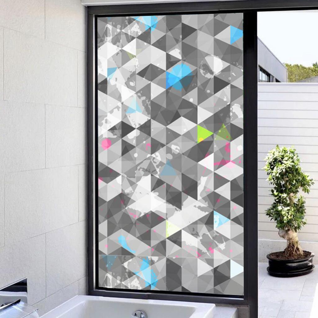 Window Film Sticker Static Decorative Privacy Frosted Stained Glass