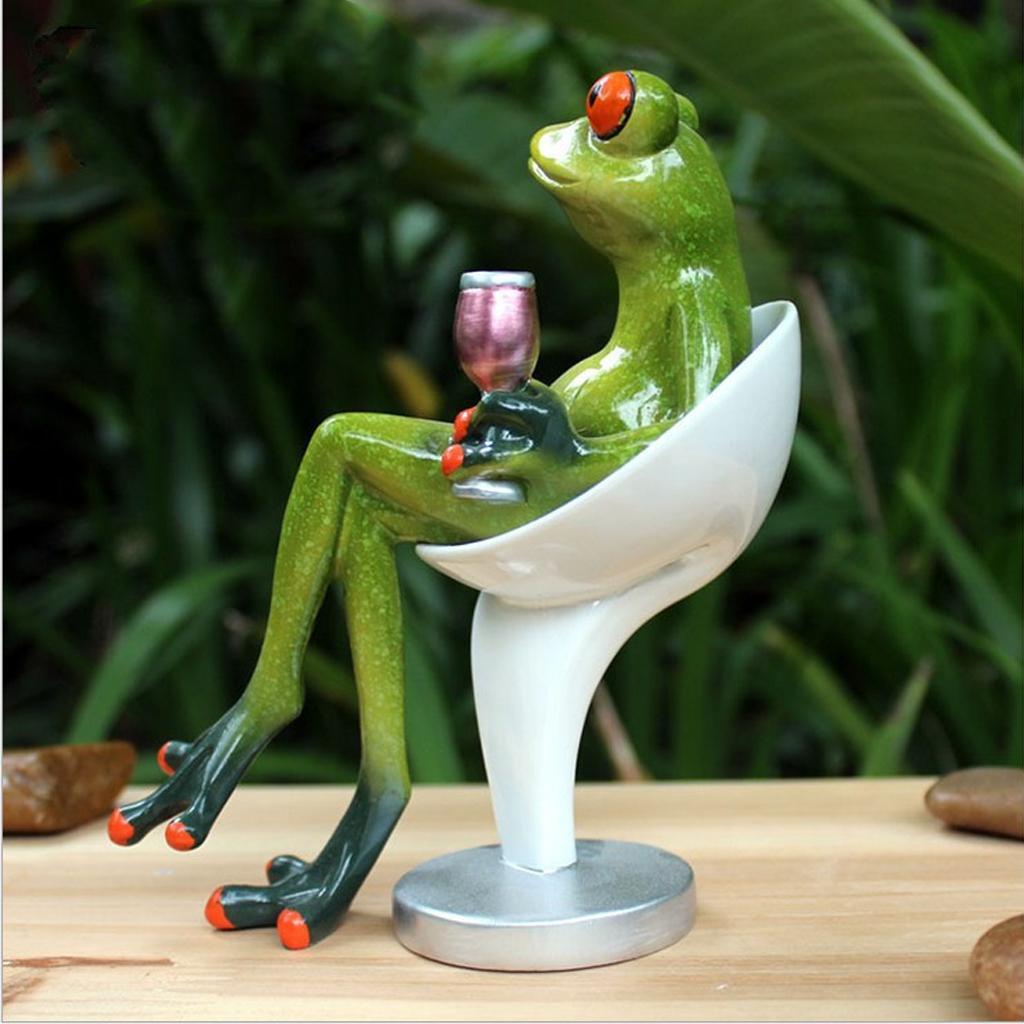 Fantasy Resin Frog Decoration Craft Table Desk Ornaments Collectable Gift 01