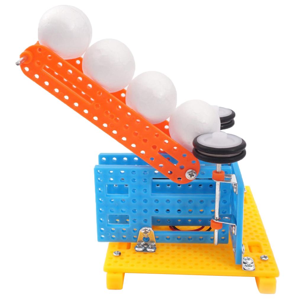 DIY Small Game Machine Ball Emitter Shooting Science Experiment Student Handmade Assembling Electric Model Puzzle Toy