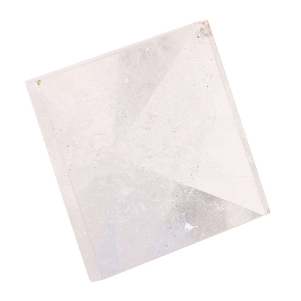 Natural Crystal Pyramid Fengshui Ornaments Rock Crystal Quartz Xmas Gift 5cm