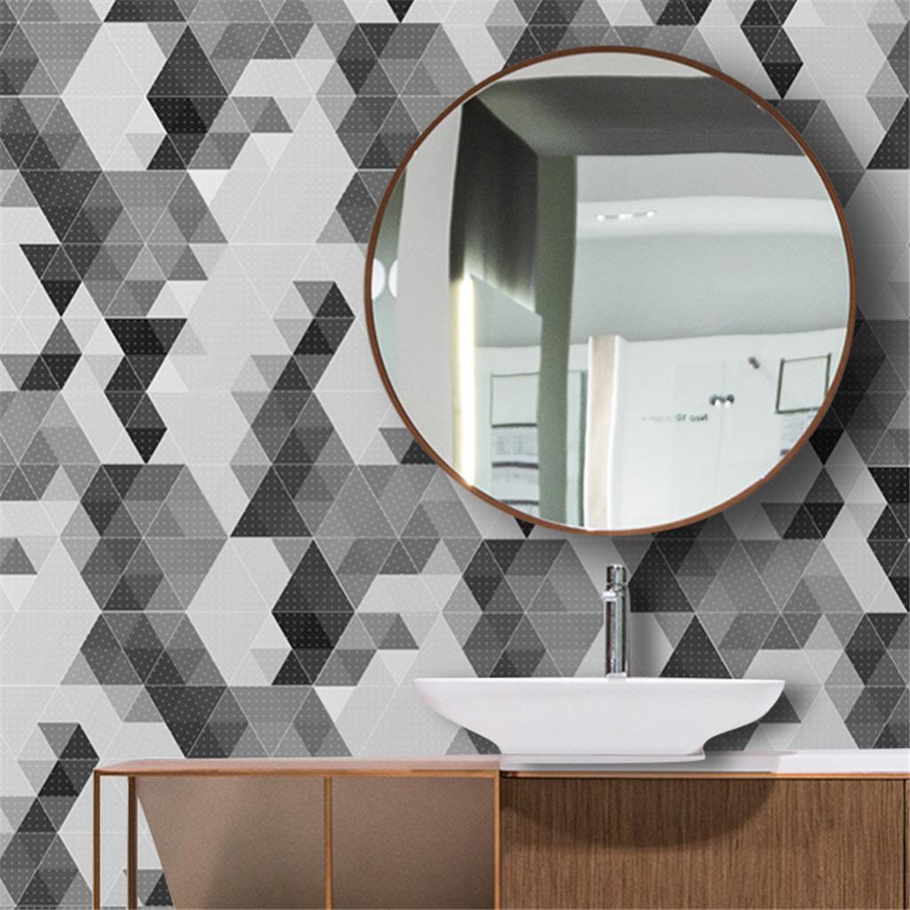 10xHexagonal Wall Floor Sticker Kitchen Bathroom Home Decor Non-Slip Style-3