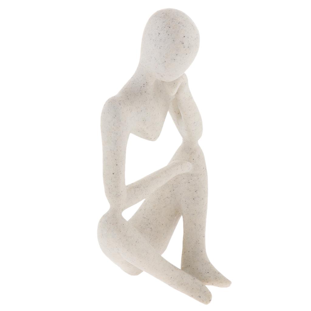 Man Sandstone Abstract Character Figurine Home Household Crafts Decor B