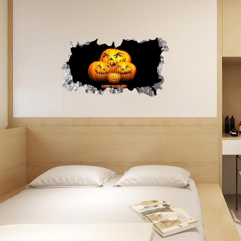 3D PVC Removable Wall Stickers Waterproof Wall Decorations Halloween