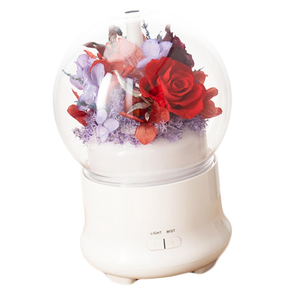 Flower Decor Aromatherapy Machine Mini Night Light Humidifier D