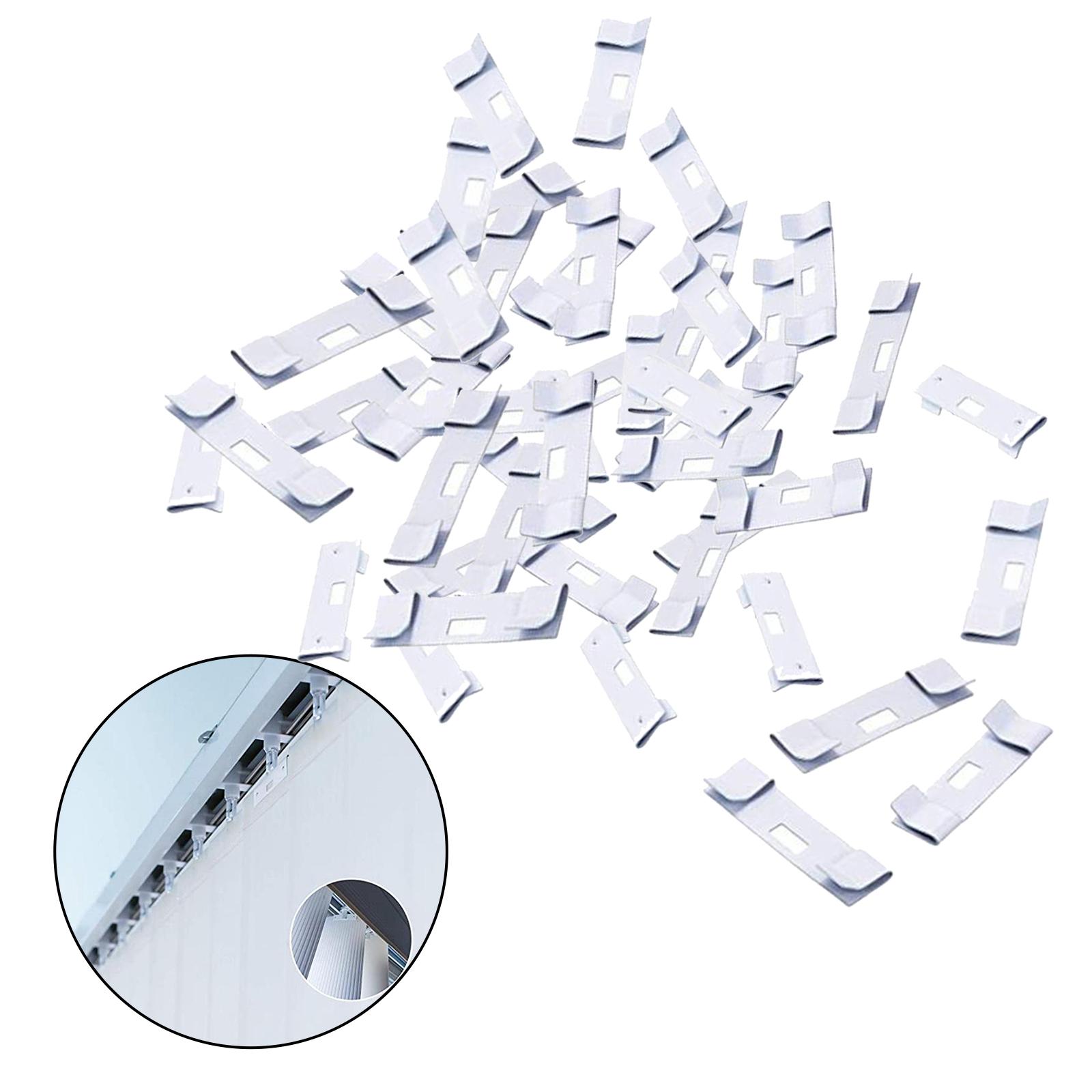 12pcs Vertical Blind Vane Saver DIY Repair Clips Tabs Fix Broken Holes