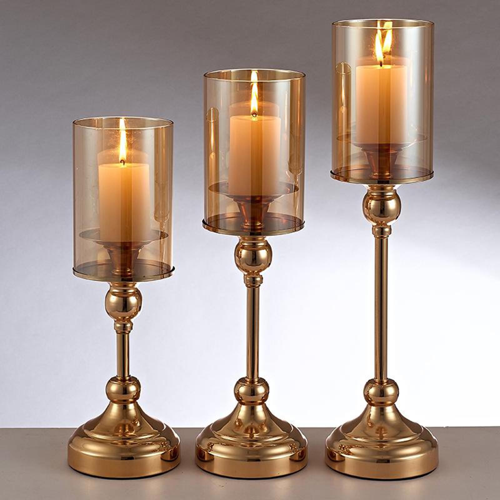 Modern Candle Holder Stand Base Tabletop Votive Candlestick Home Ornament L