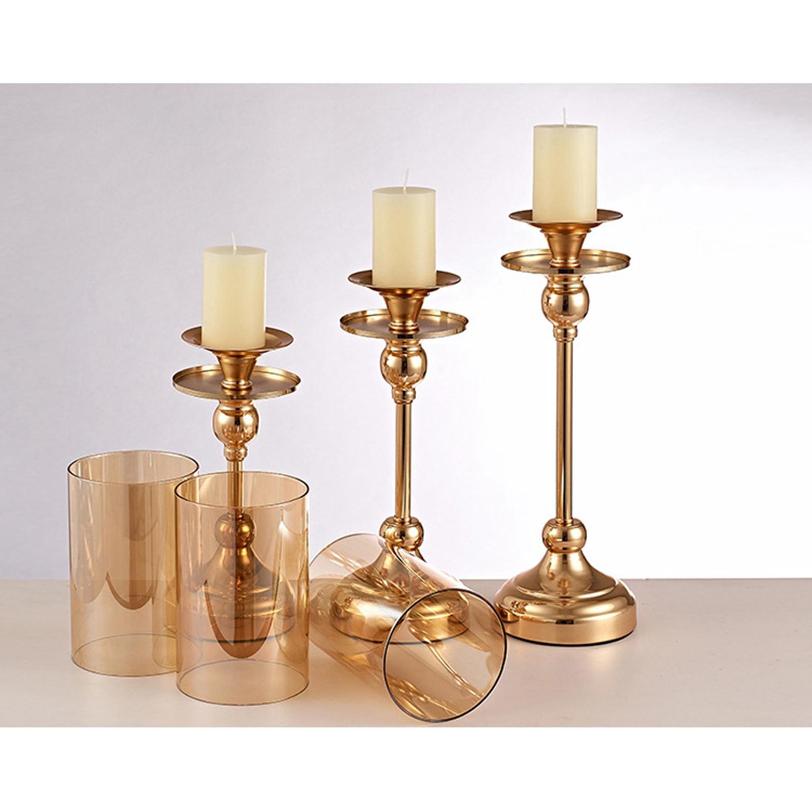 2xModern Candle Holder Stand Base Tabletop Votive Candlestick Home Ornament L